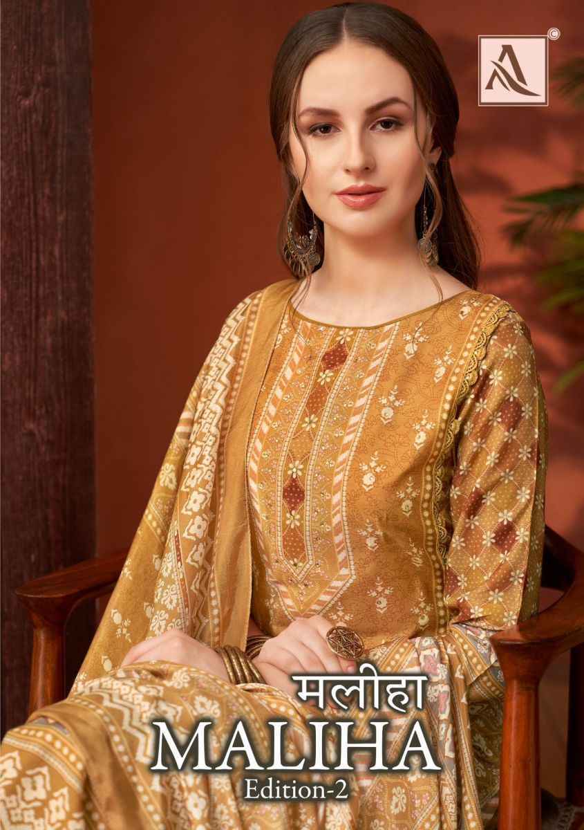 Alok Maliha Edition 2 Viscose Dress Material 4 pcs Catalogue