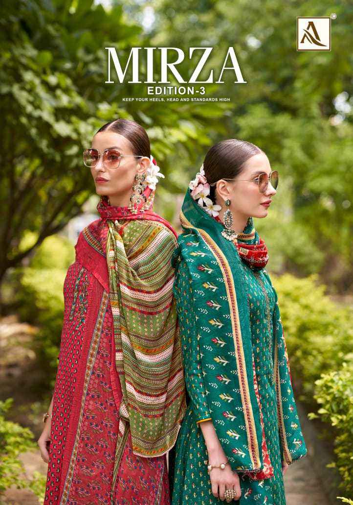 Alok Mirza Edition 3 Cotton Dress Material 8 pcs Catalogue