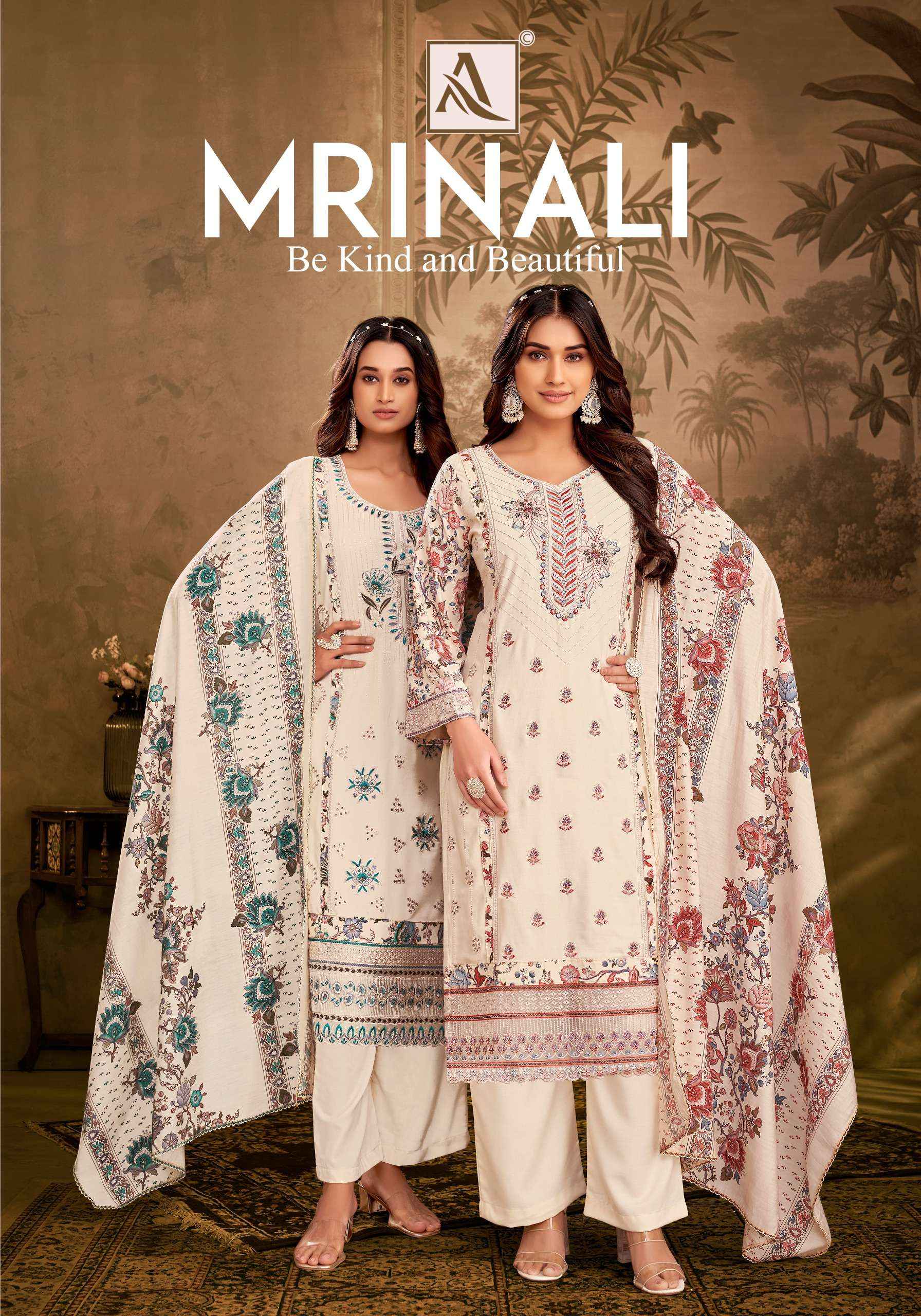 Alok Mrinali Viscose Dress Material 6 pcs Catalogue