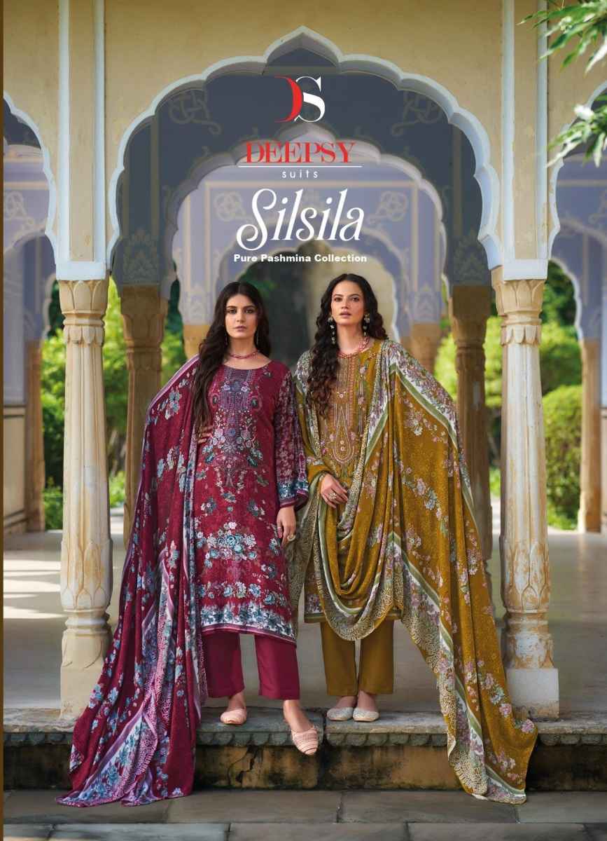 Deepsy Silsila Viscose Pashmina Dress Material 6 pcs Catalogue