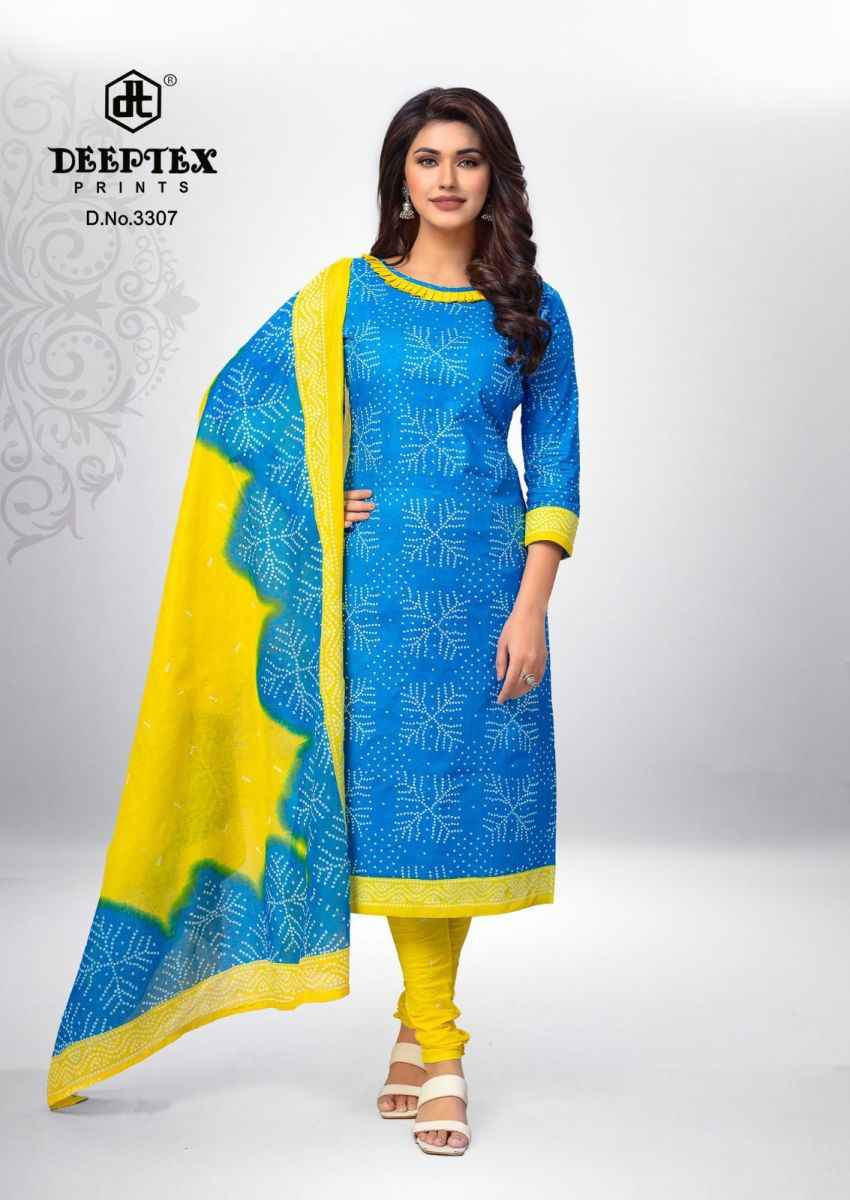 Deeptex Classic Chunari Vol 33 Bandhni Cotton Dress Material 10 pcs Catalogue