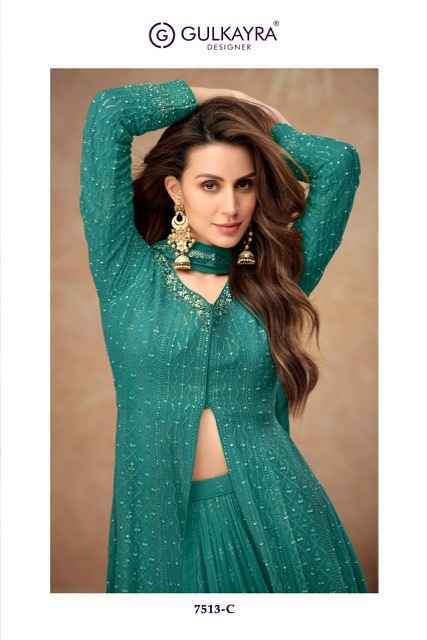 Gulkayra Designer Farina Georgette Readymade Dress 4 pcs Catalogue