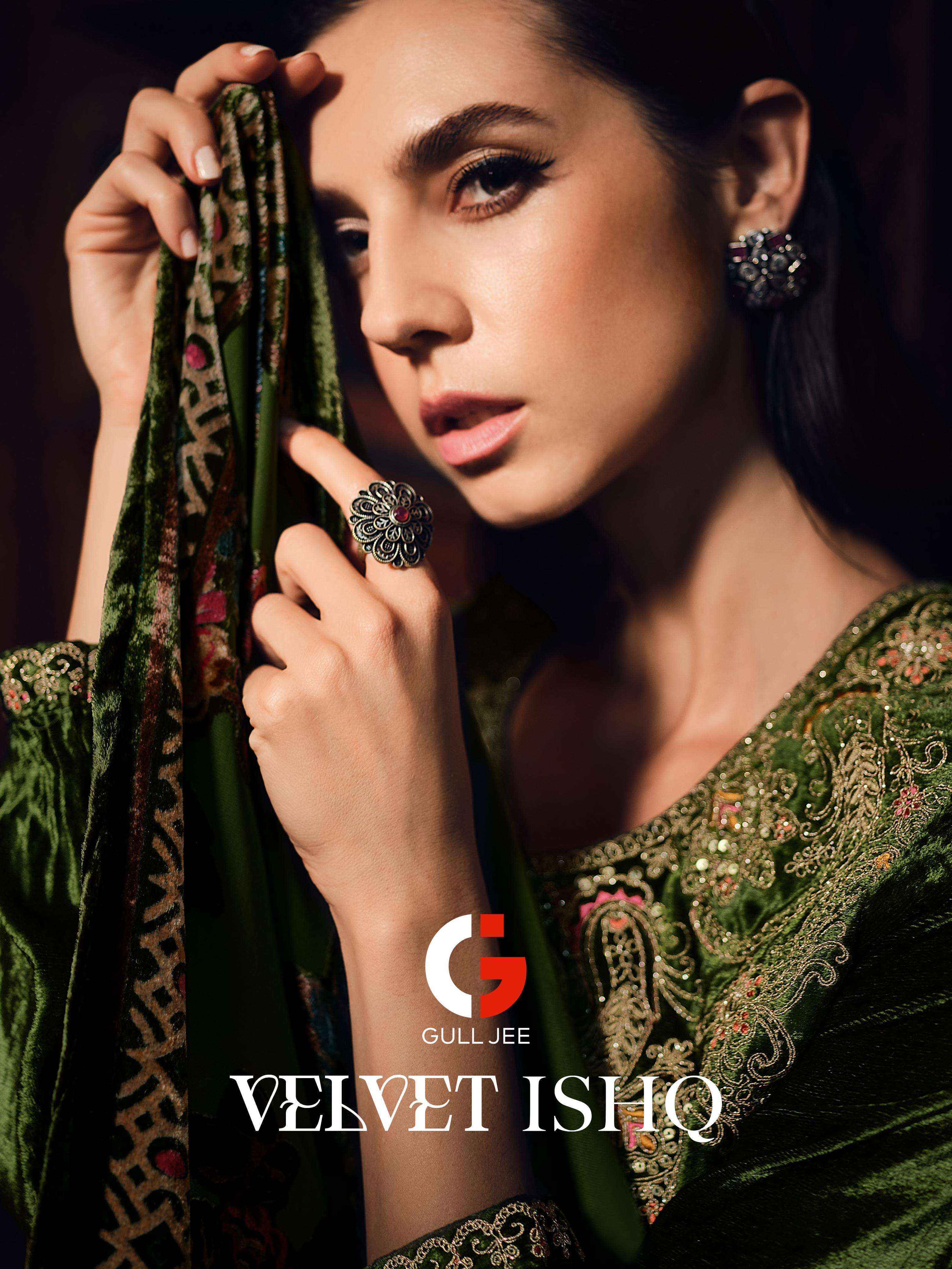 Gull Jee Velevt Ishq Velvet Dress Material 6 pcs Catalogue