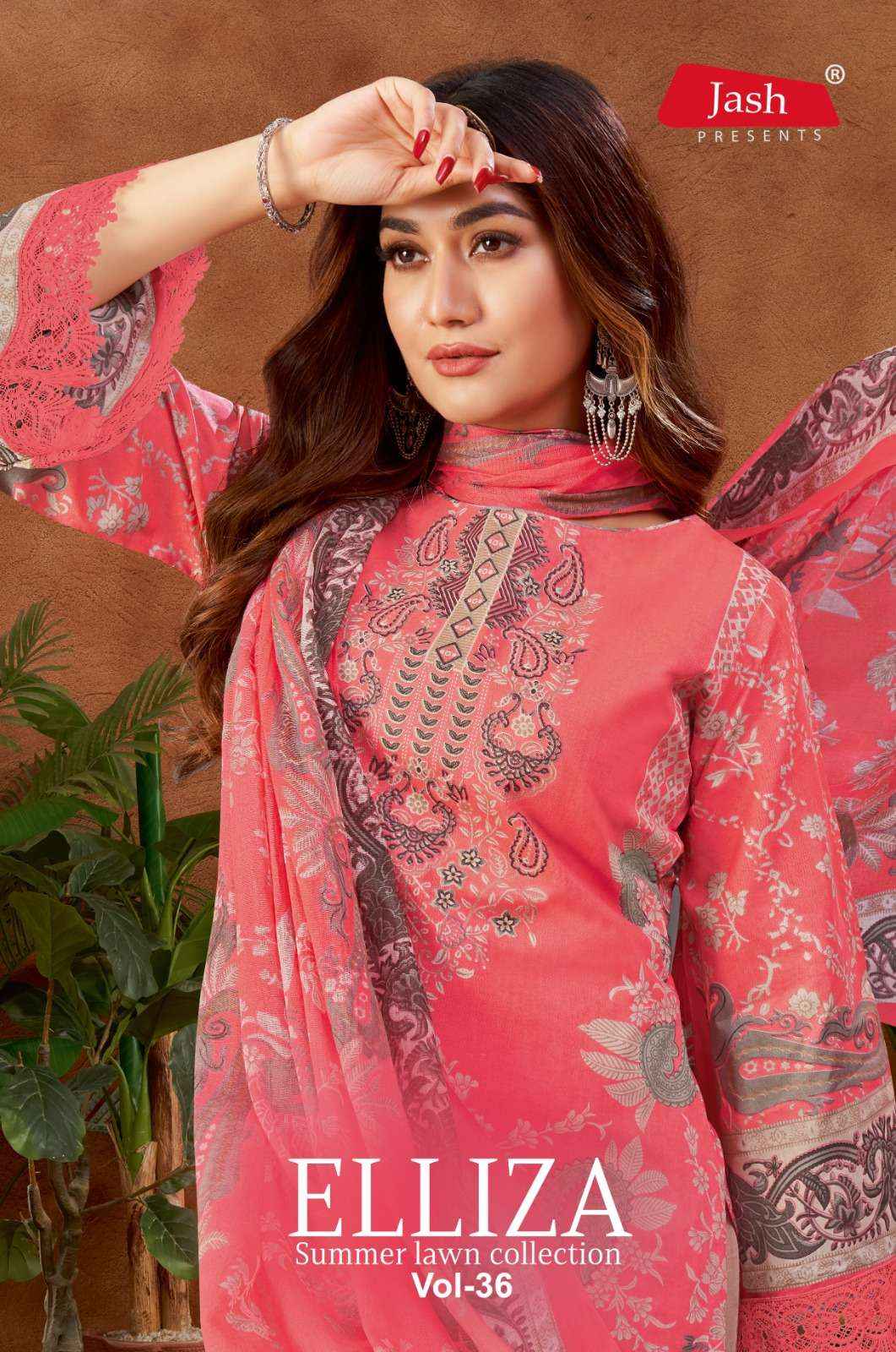 Jash Elliza Vol 36 Cotton Dress Material 10 pcs Catalogue