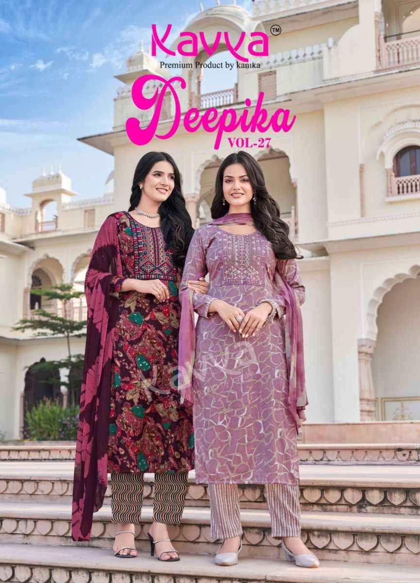 Kavya Deepika Vol 27 Capsule Kurti Combo 10 pcs Catalogue