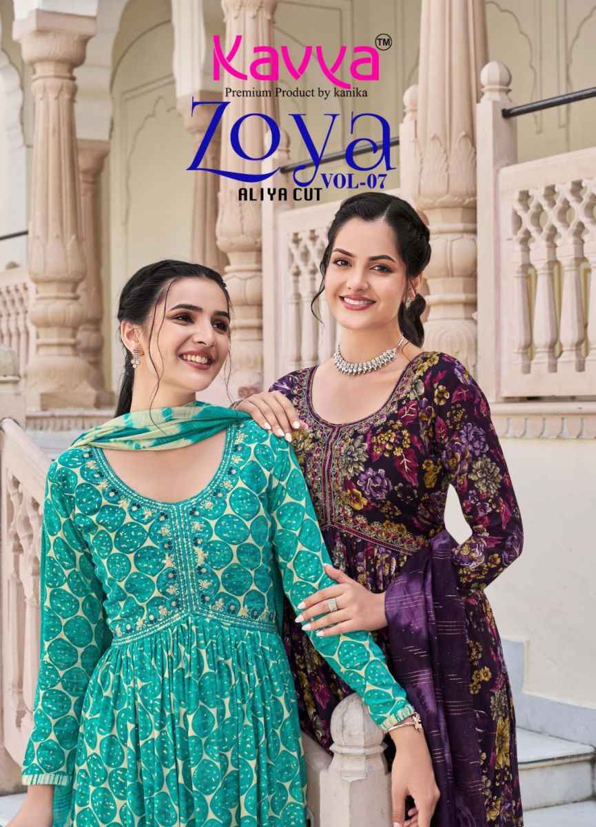 Kavya Zoya Vol 7 Rayon Kurti Combo 10 pcs Catalogue