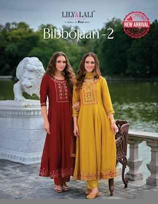 Lily & Lali Bibbojaan Vol 2 Silk Kurti Combo 6 pcs Catalogue