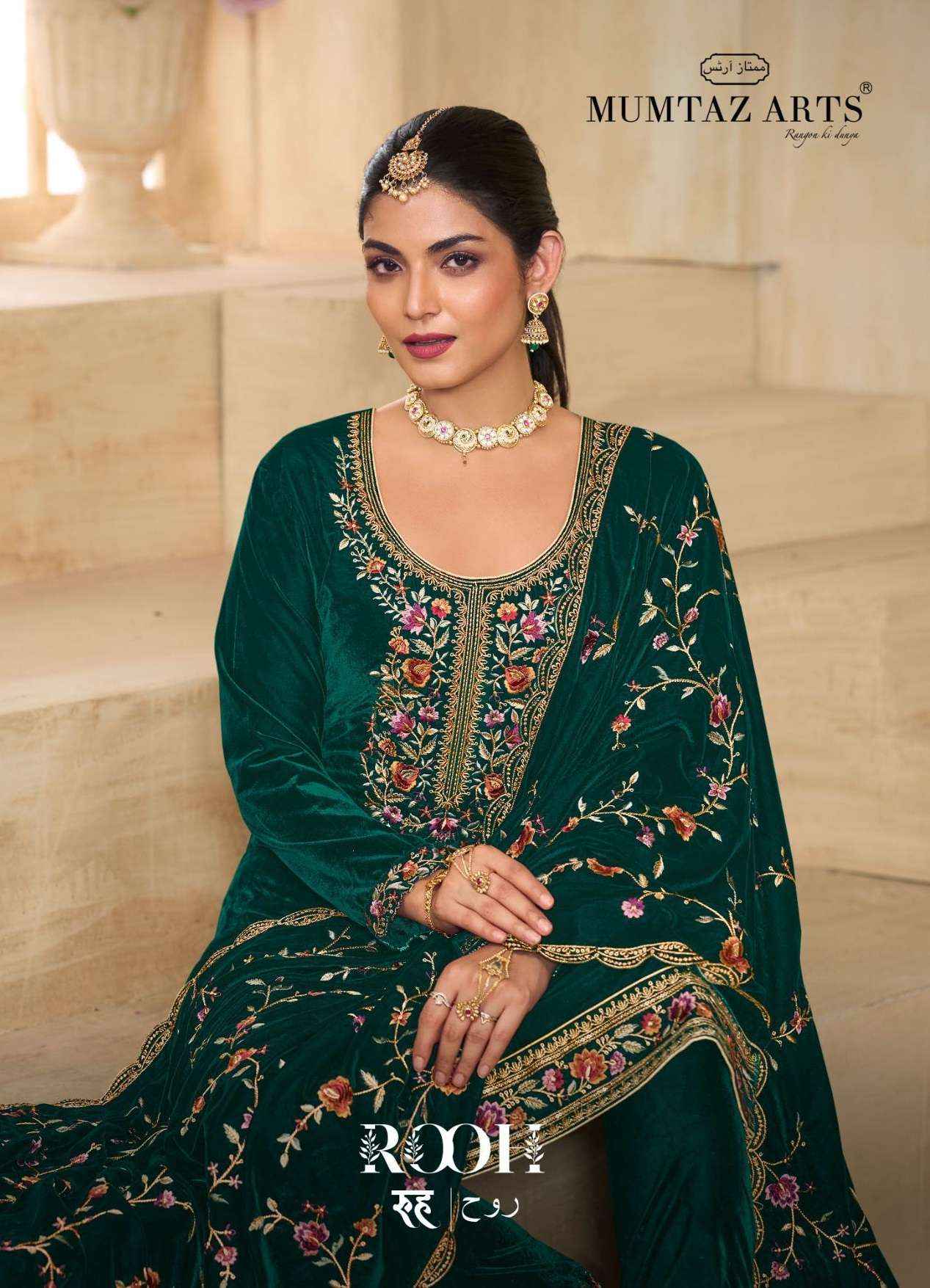 Mumtaz Arts Rooh Velvet Dress Material 5 pcs Catalogue