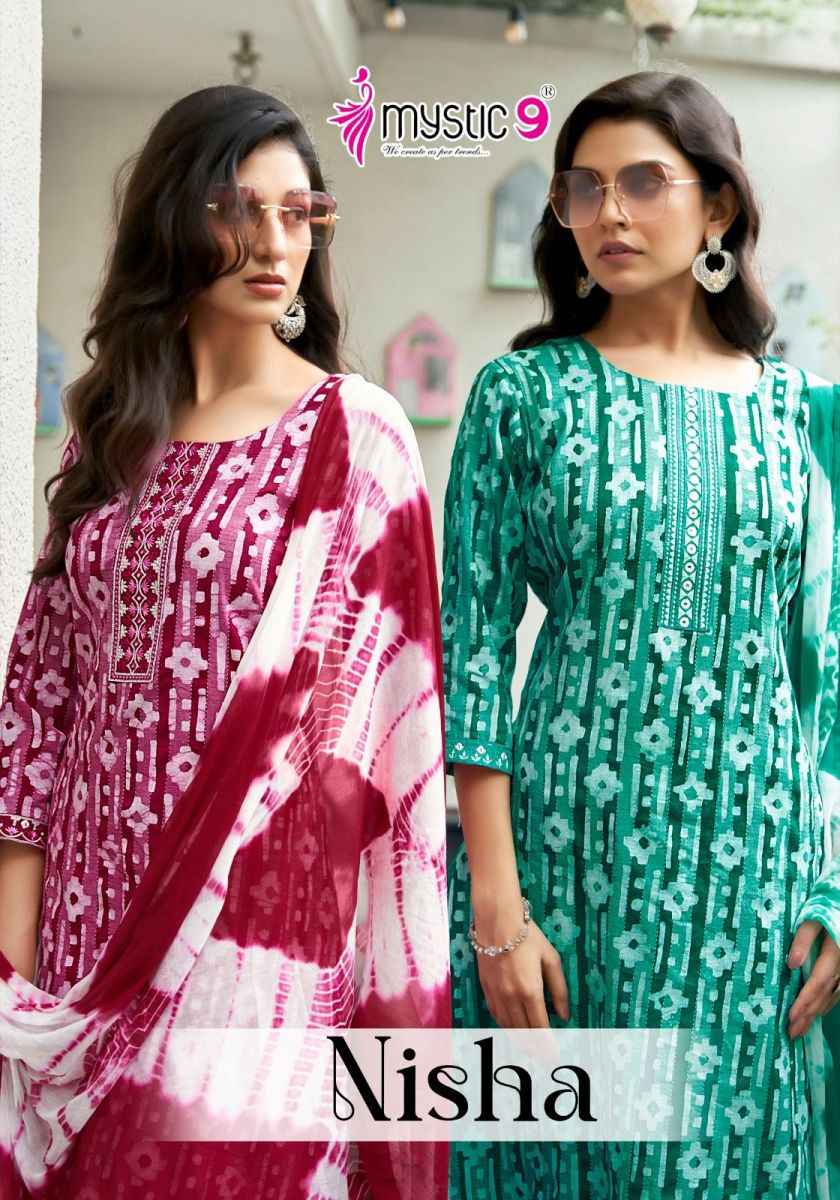 Mystic 9 Nisha Vol 1 Cotton Kurti Combo 8 pcs Catalogue