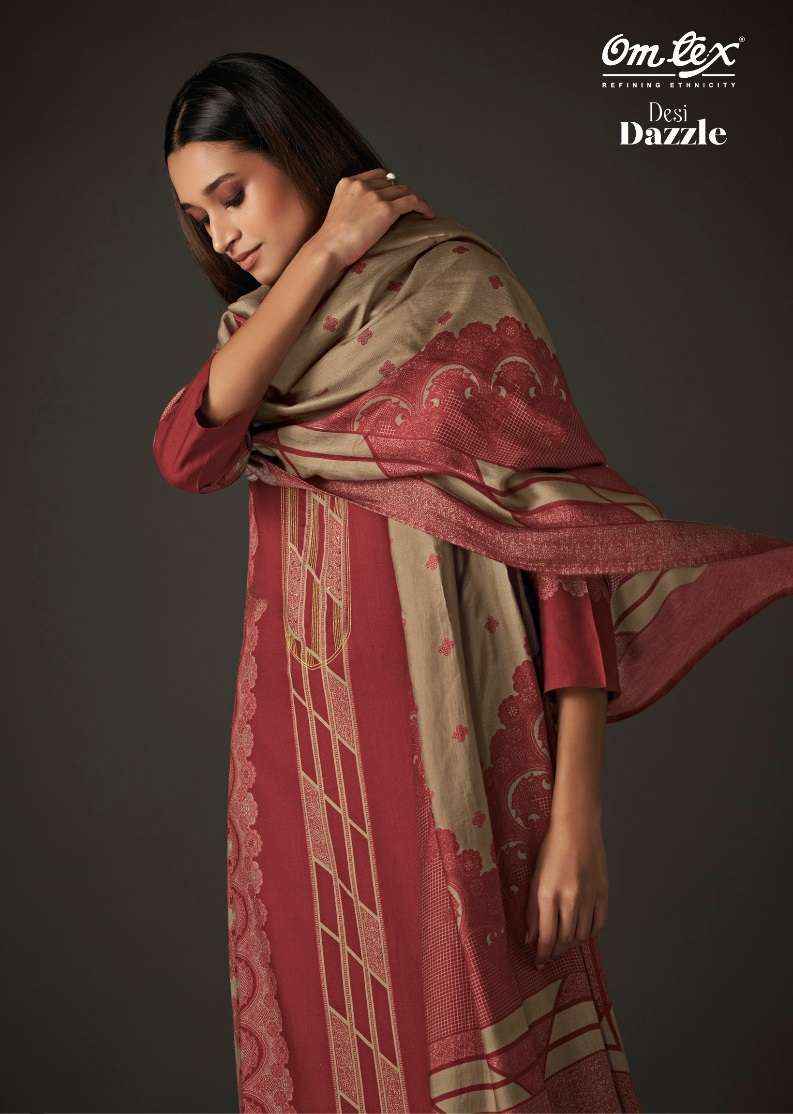 Omtex Desi Dazzle Pashmina Dress Material 4 pcs Catalogue