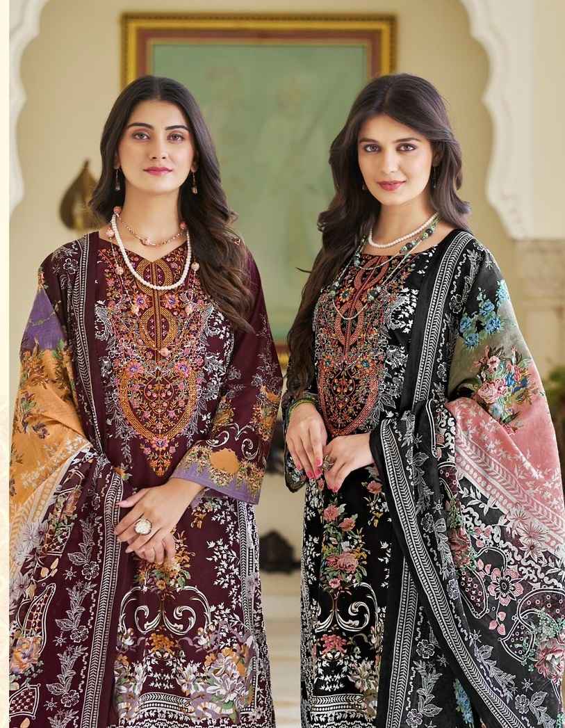 Pakiza Print Iram Vol 44 Cambric Cotton Dress Material 10 pcs Catalogue