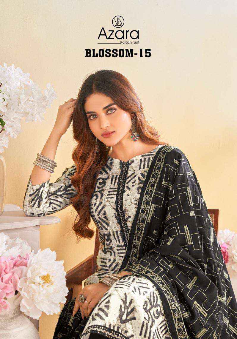 Radhika Fashion Azara Blossom Vol 15 Cotton Dress Material 4 pcs Catalogue