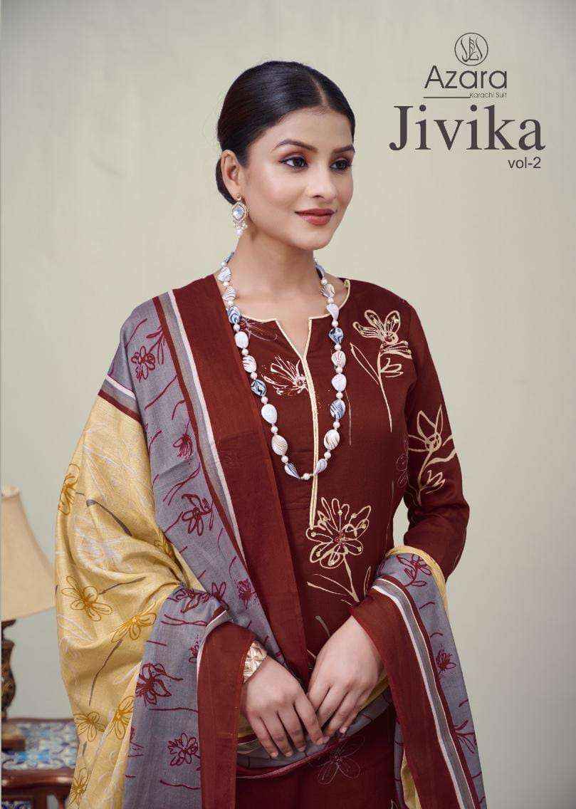 Radhika Fashion Azara Jivika Vol 2 Jam Cotton Dress Material 4 pcs Catalogue