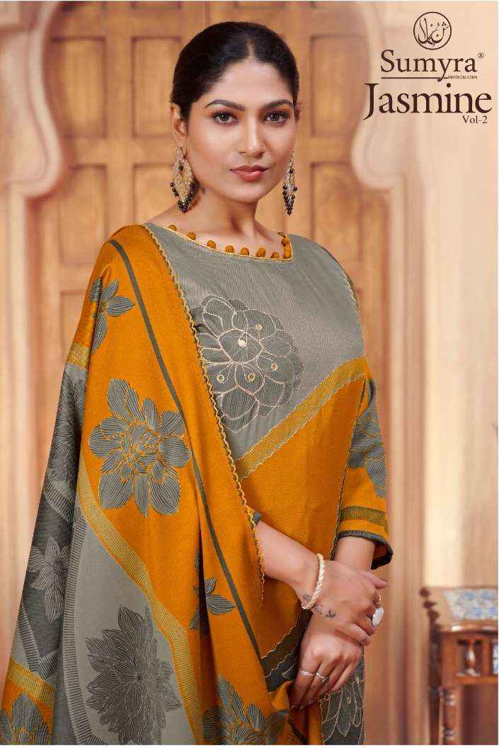 Radhika Fashion Jasmine Vol 2 Pashmina Dress Material 4 pcs Catalogue