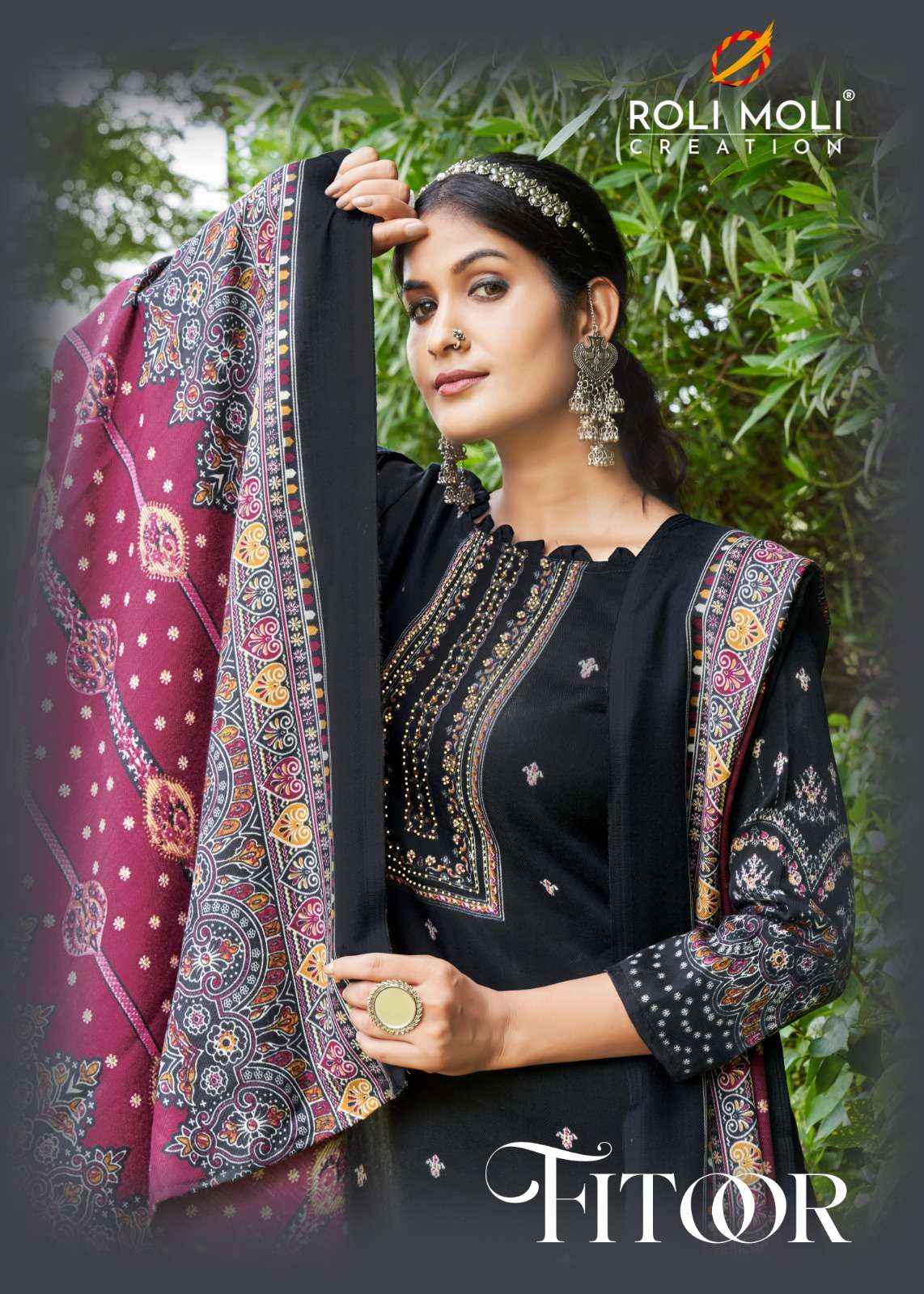 Roli Moli Fitoor Pashmina Dress Material 8 pcs Catalogue