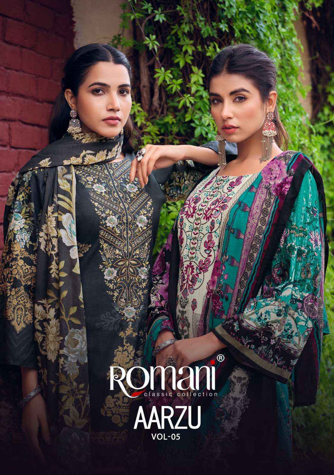 Romani Aarzu Vol 5 Cotton Dress Material 8 pcs Catalogue