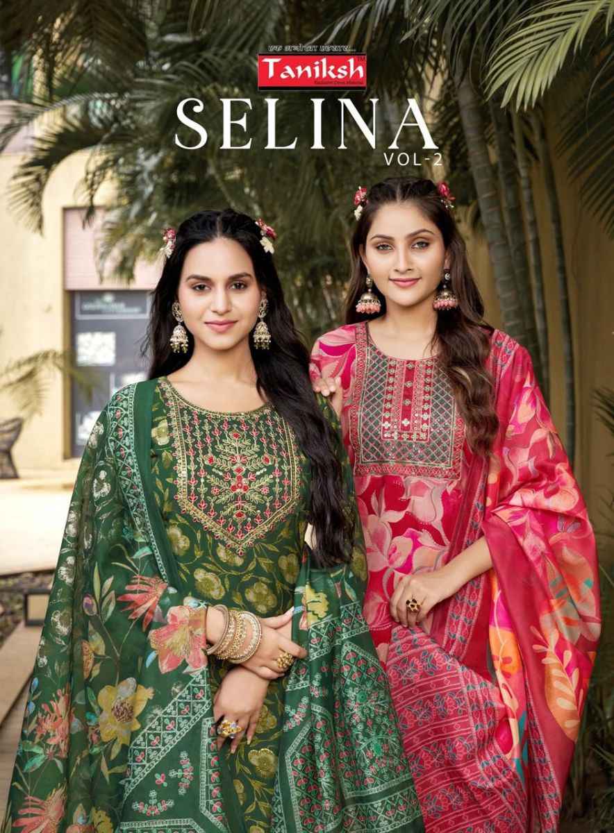 Taniksh Selina Vol 2 Musline Kurti Combo 8 pcs Catalogue