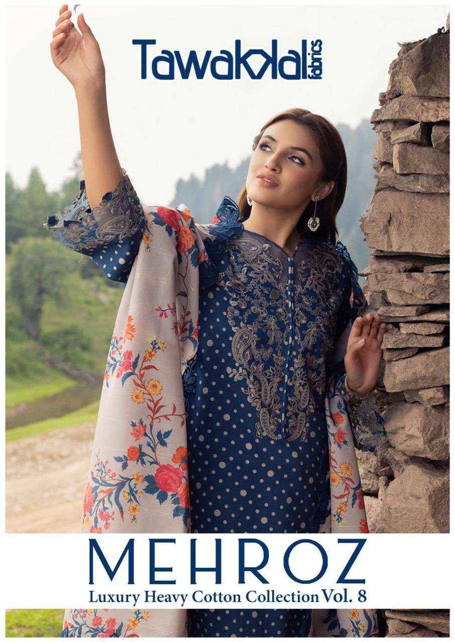 Tawakkal Mehroz Luxury Heavy Cotton Collection Vol 8 Cotton Dress Material 10 pcs Catalogue