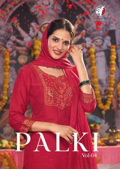 Anju Fabrics Palki Vol 4 Muslin Kurti Combo 6 pcs Catalogue