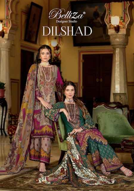 Belliza Dilshad Viscose Rayon Dress Material 8 pcs Catalogue