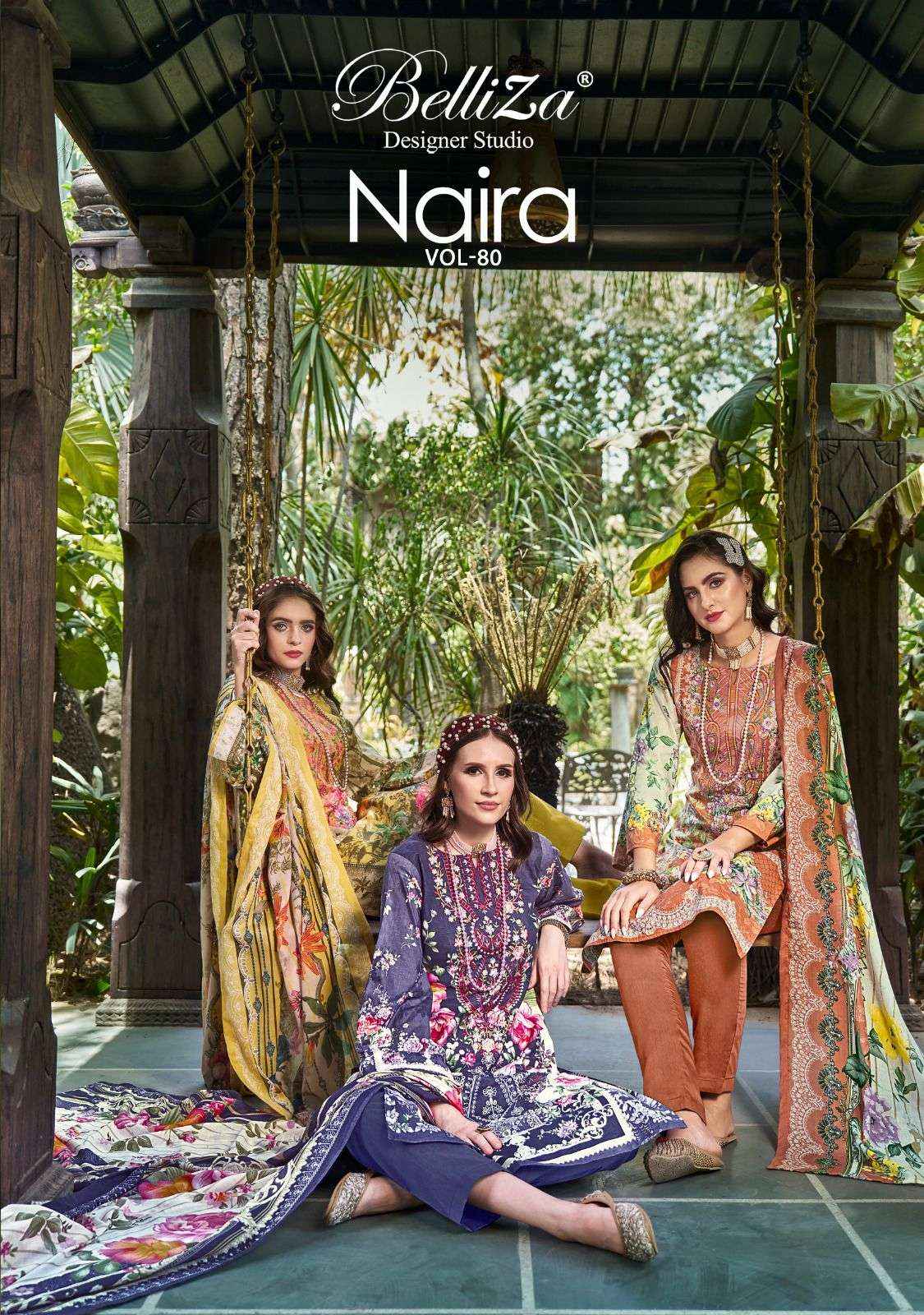 Belliza Naira Vol 80 Cotton Dress Material 8 pcs Cataloge