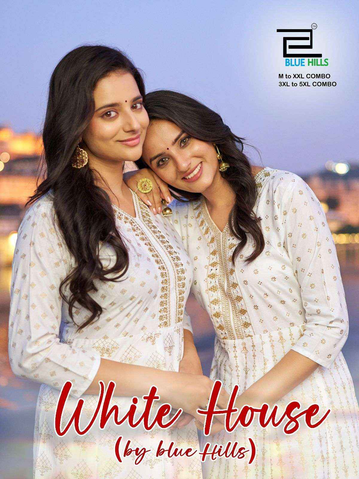 Blue Hills White House Vol 1 Rayon Anarkali Gown 2 pcs Catalogue