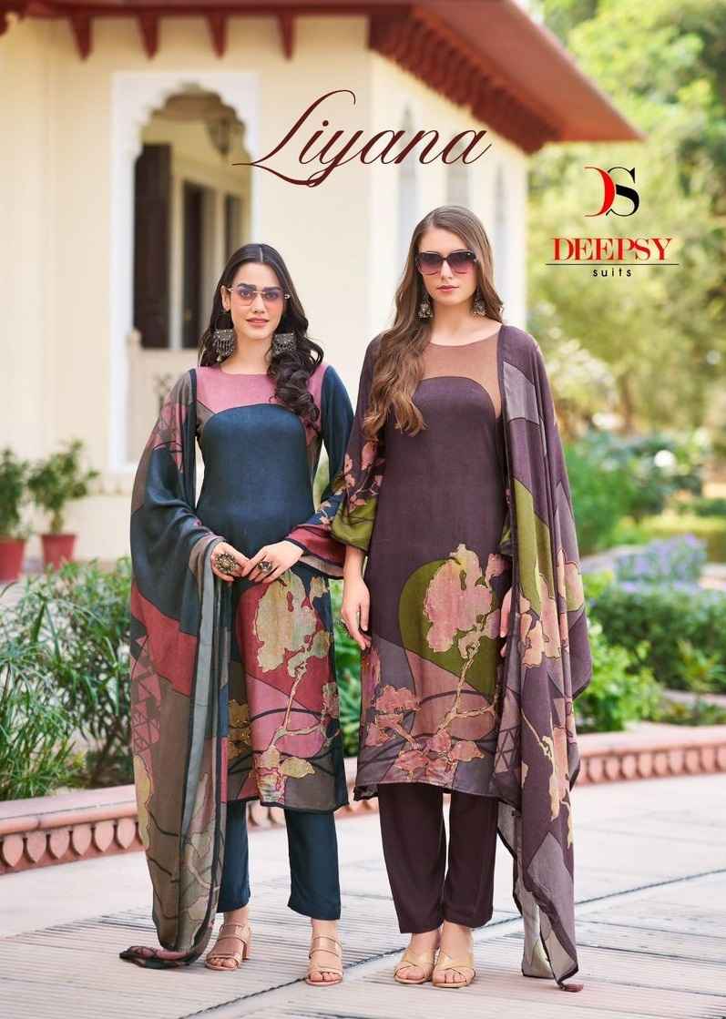 Deepsy Liyana Viscouse Pashmina Dress Material 4 pcs Catalogue