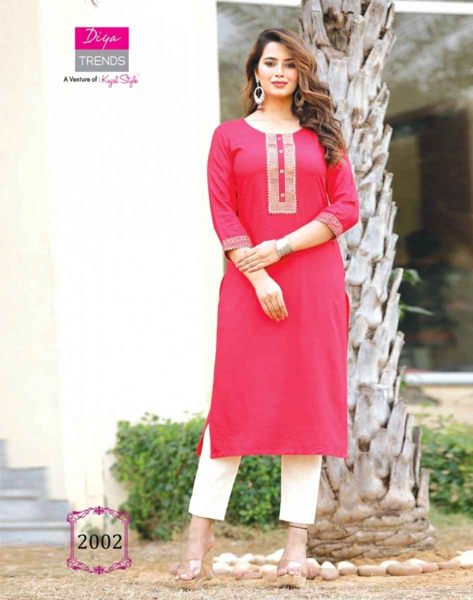 Diya Trends Casual Diaries Vol 2 Rayon Kurti Combo 16 pcs Catalogue