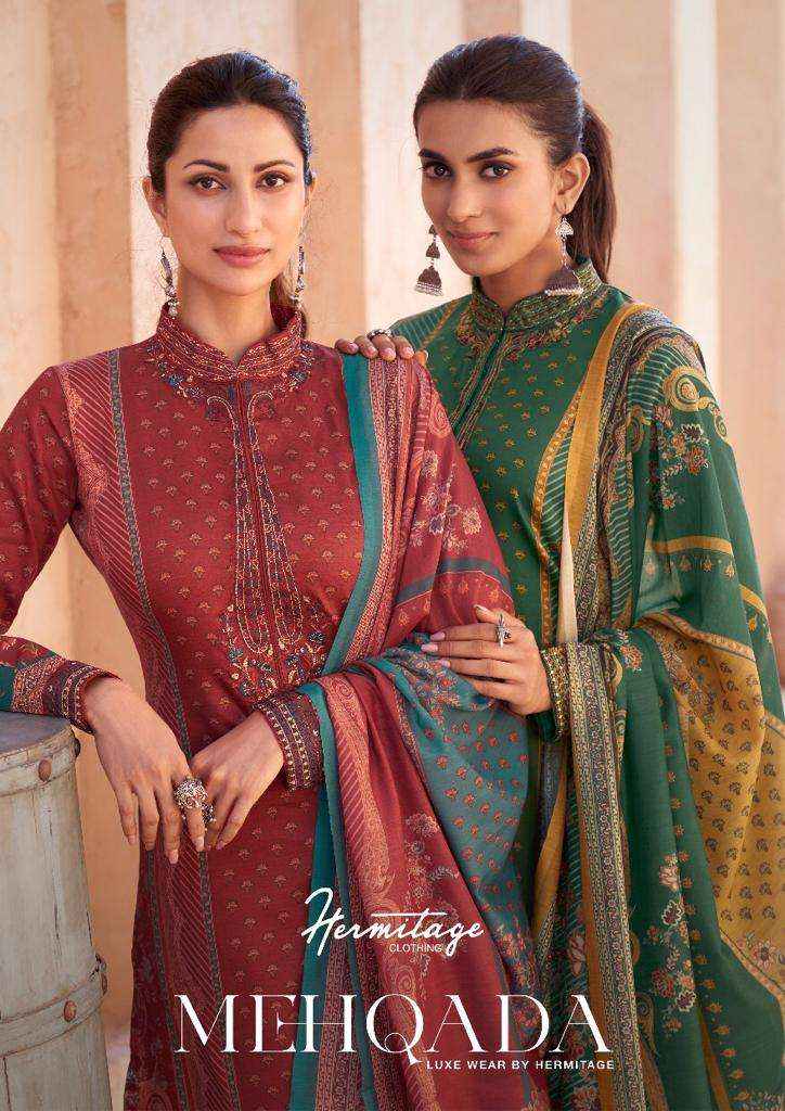 Hermitage Mehqada Viscouse Lawn Dress Material 6 Pc Catalog