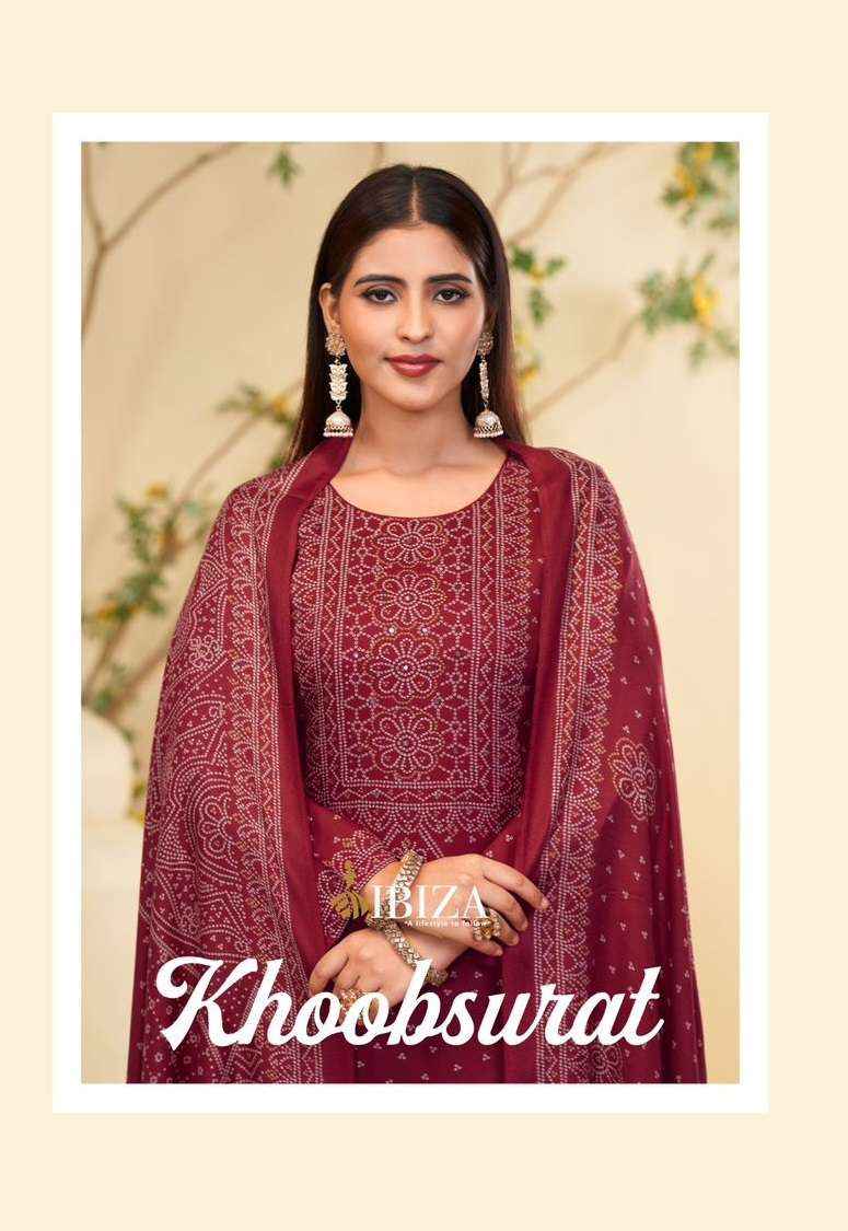 Ibiza Khoobsurat Pashmina Dress Material 4 pcs Catalogue