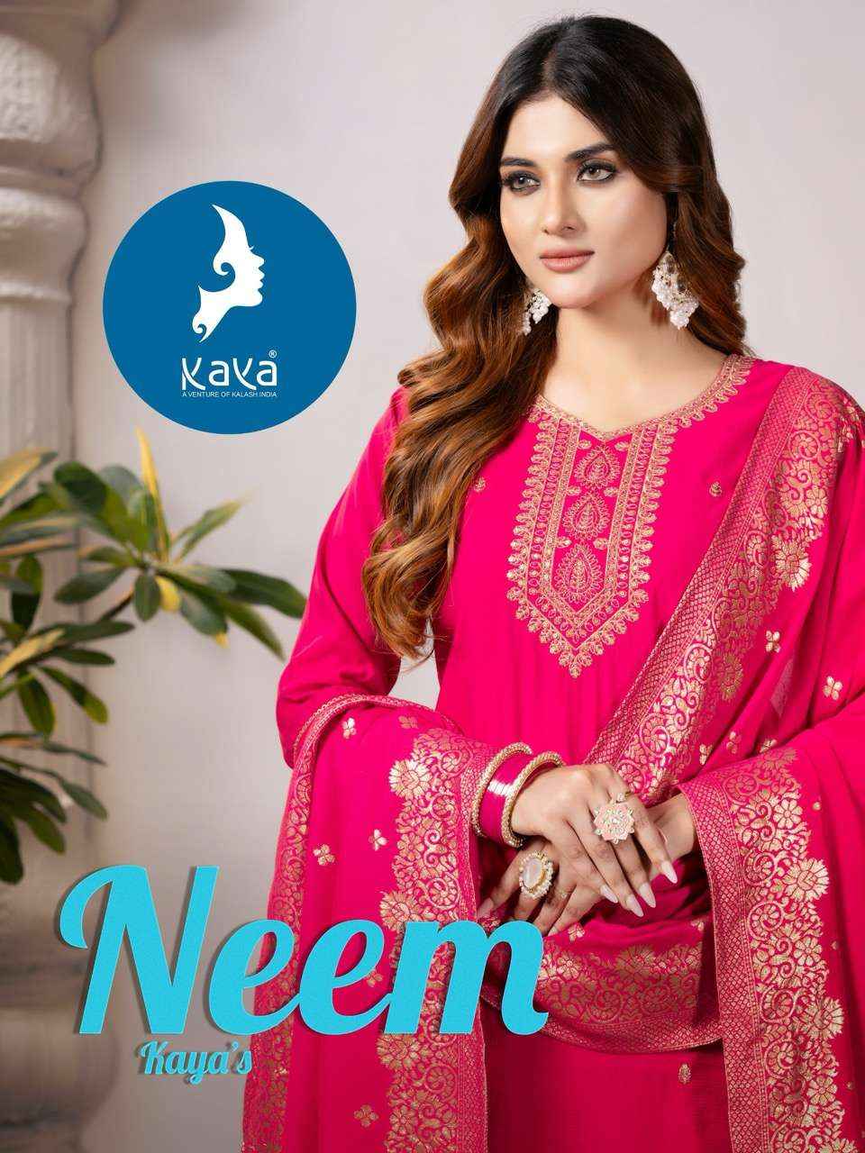 Kaya Neem Readymade Roman Silk Dress Material 6 pcs Catalogue