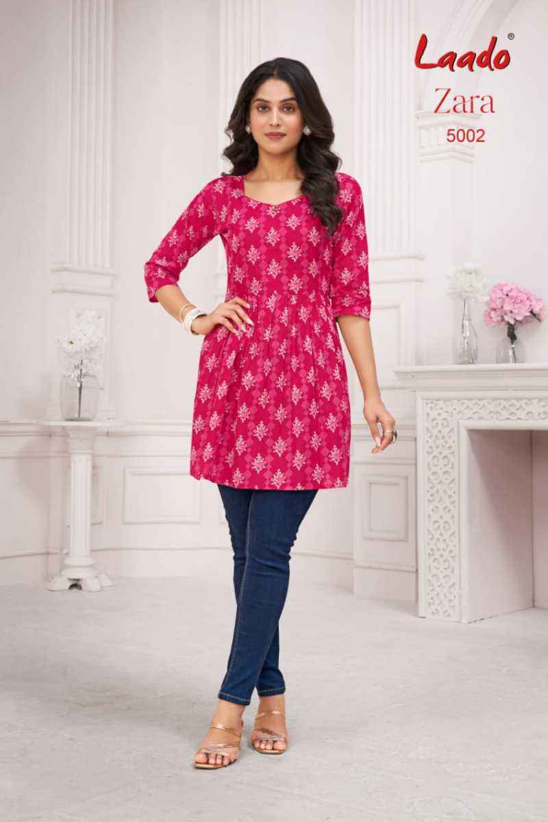 Laado Zara Vol 5 Cotton Kurti 12 pcs Catalogu