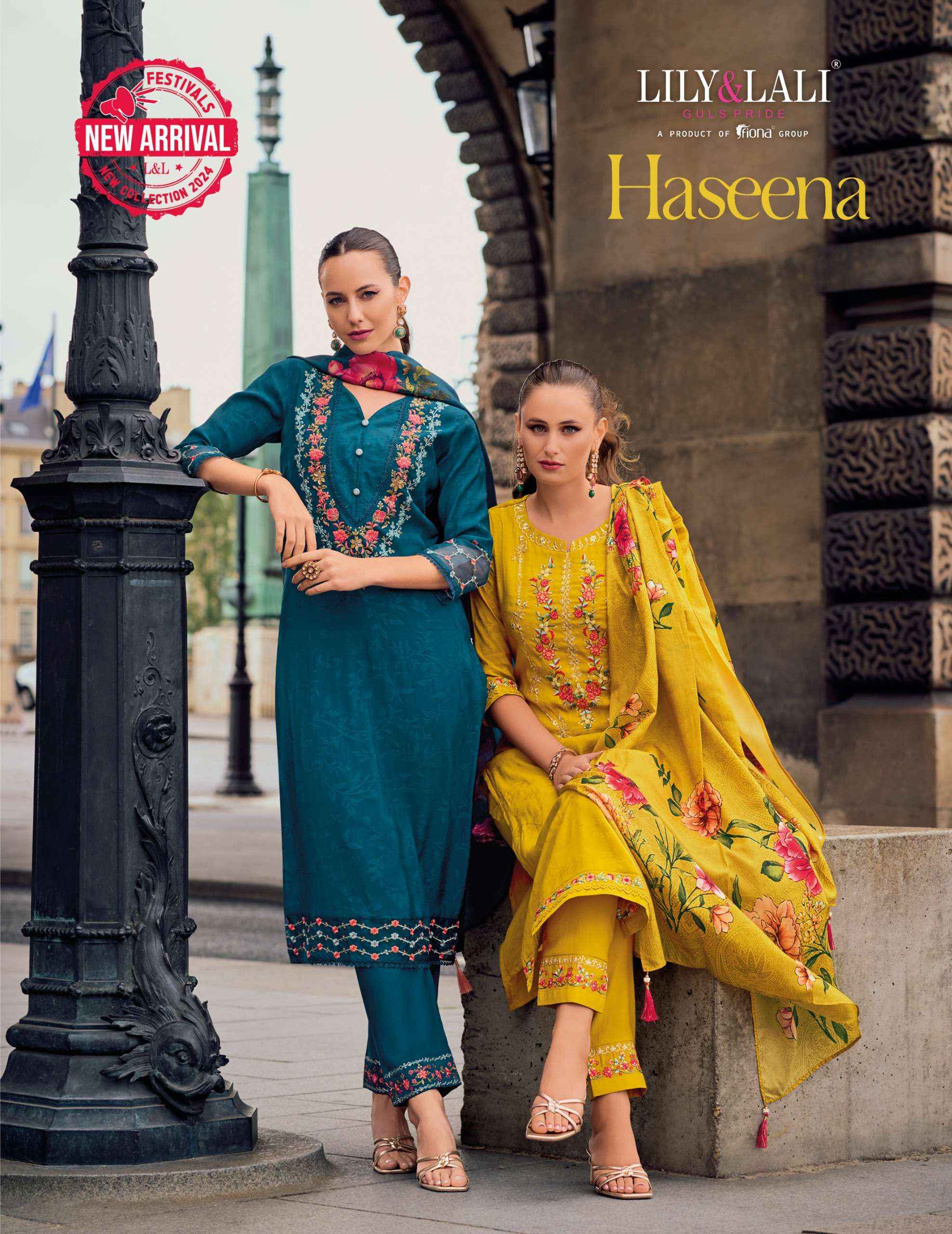 Lily & Lali Haseena Readymade Viscouse Silk Dress 6 pcs Catalogue