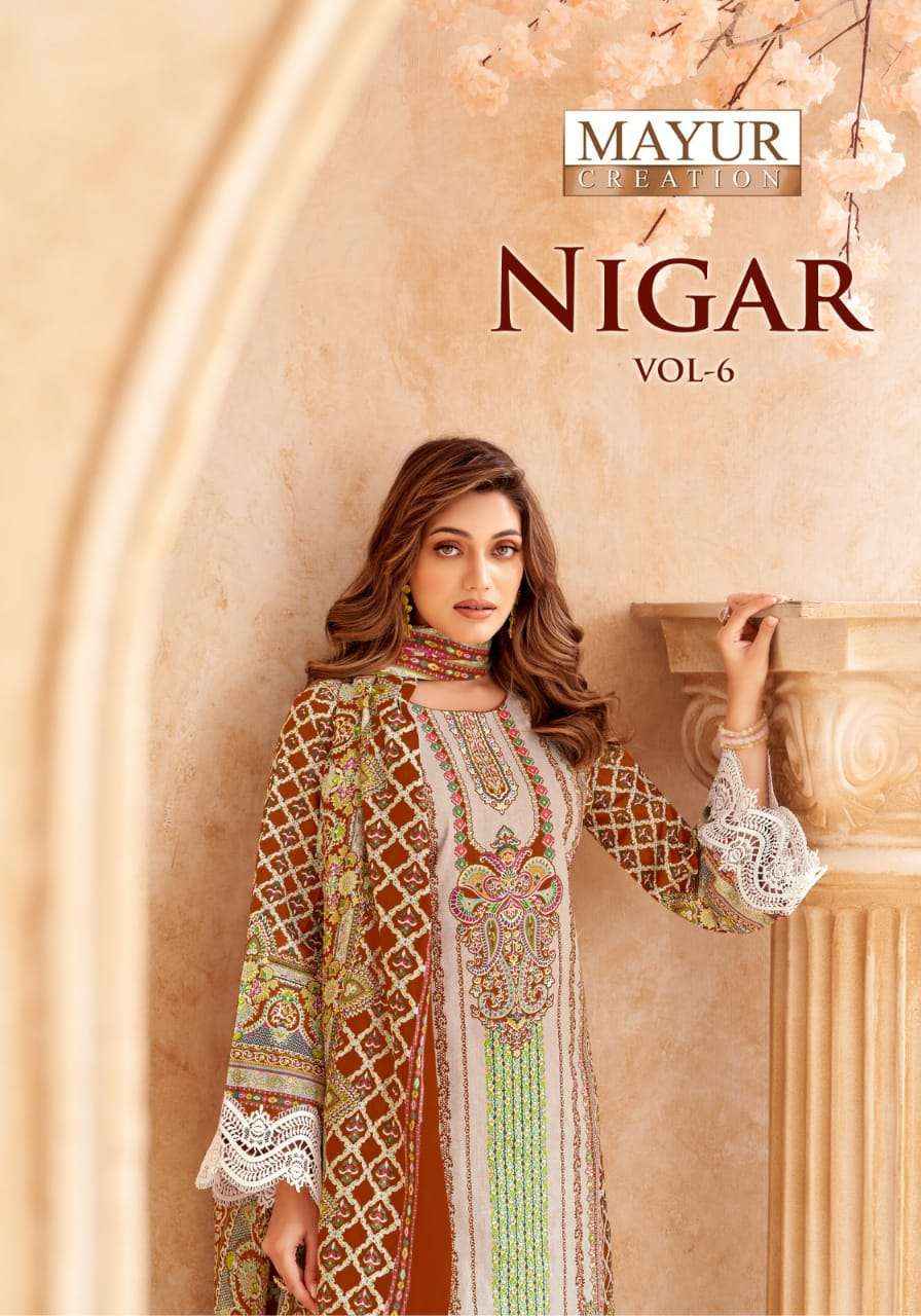 Mayur Creation Nigar Vol 6 Cotton Dress Material 8 pcs Catalogue