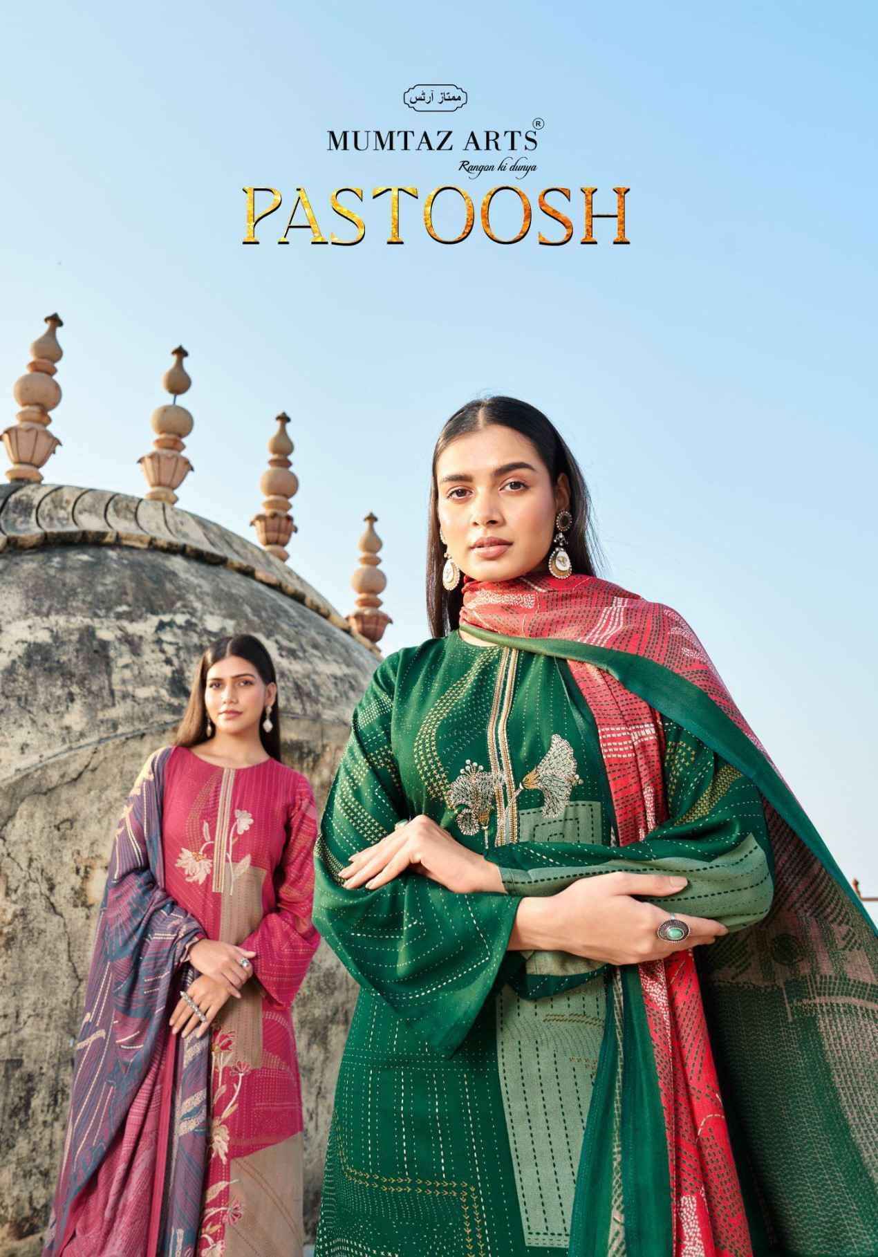 Mumtaz Arts Pastoosh Viscouse Pashmina Dress Material 4 pcs Catalogue