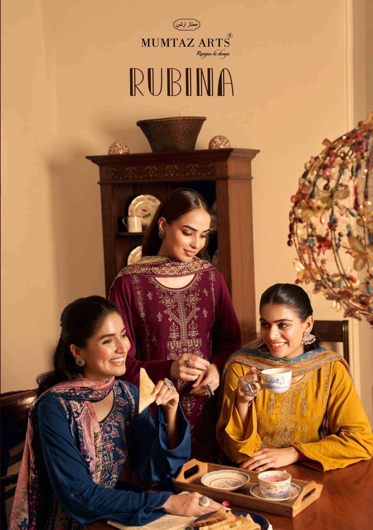 Mumtaz Arts Rubina Viscouse Pashmina Dress Material 6 pcs Catalogue