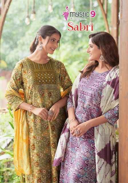 Mystic 9 Sabri Vol 3 Reyon Kurti Combo 8 pcs Catalogue