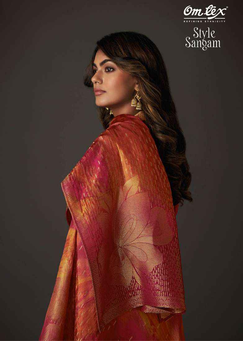 Omtex Style Sangam Velvet Dress Material 4 pcs Catalogue