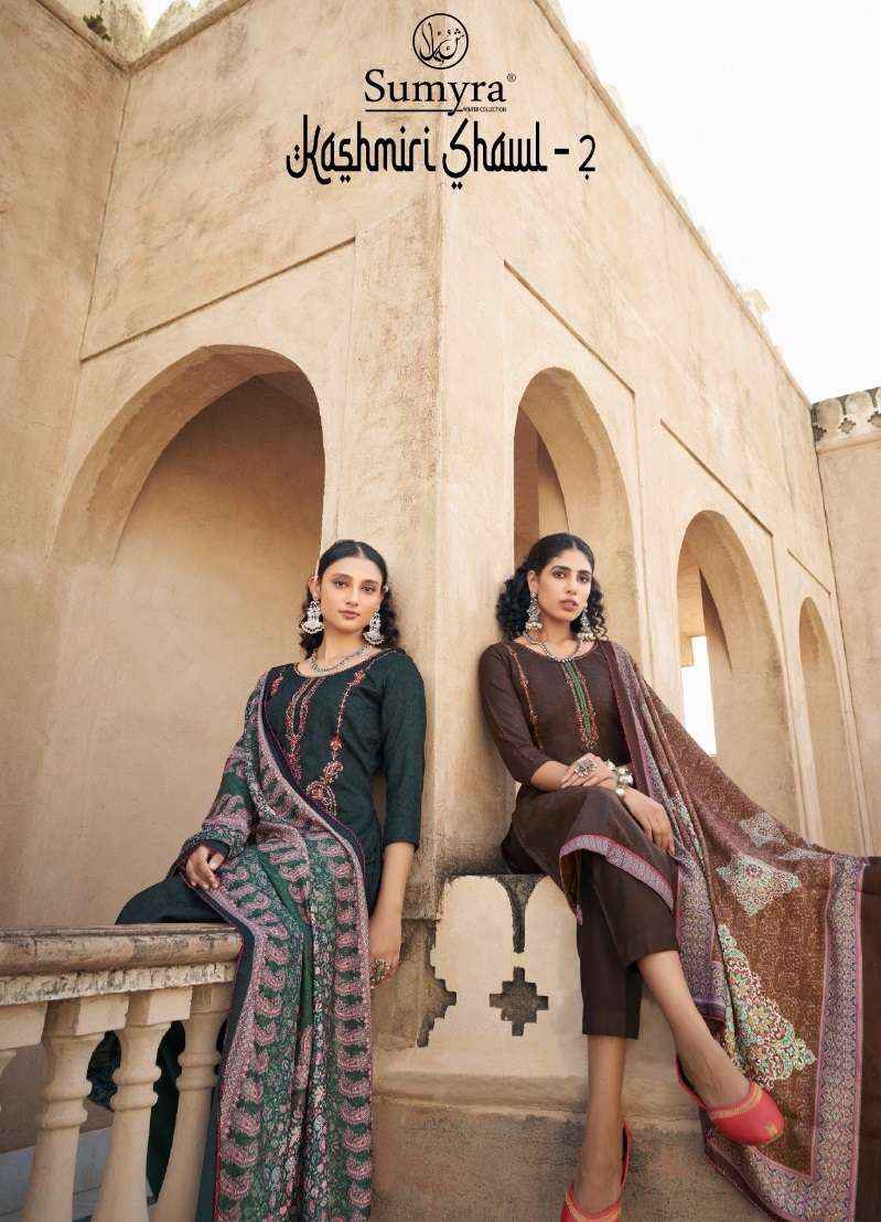 Radhika Fashion Kashmiri Shawal Vol 2 Pashmina Dress Material 6 pcs Catalogue