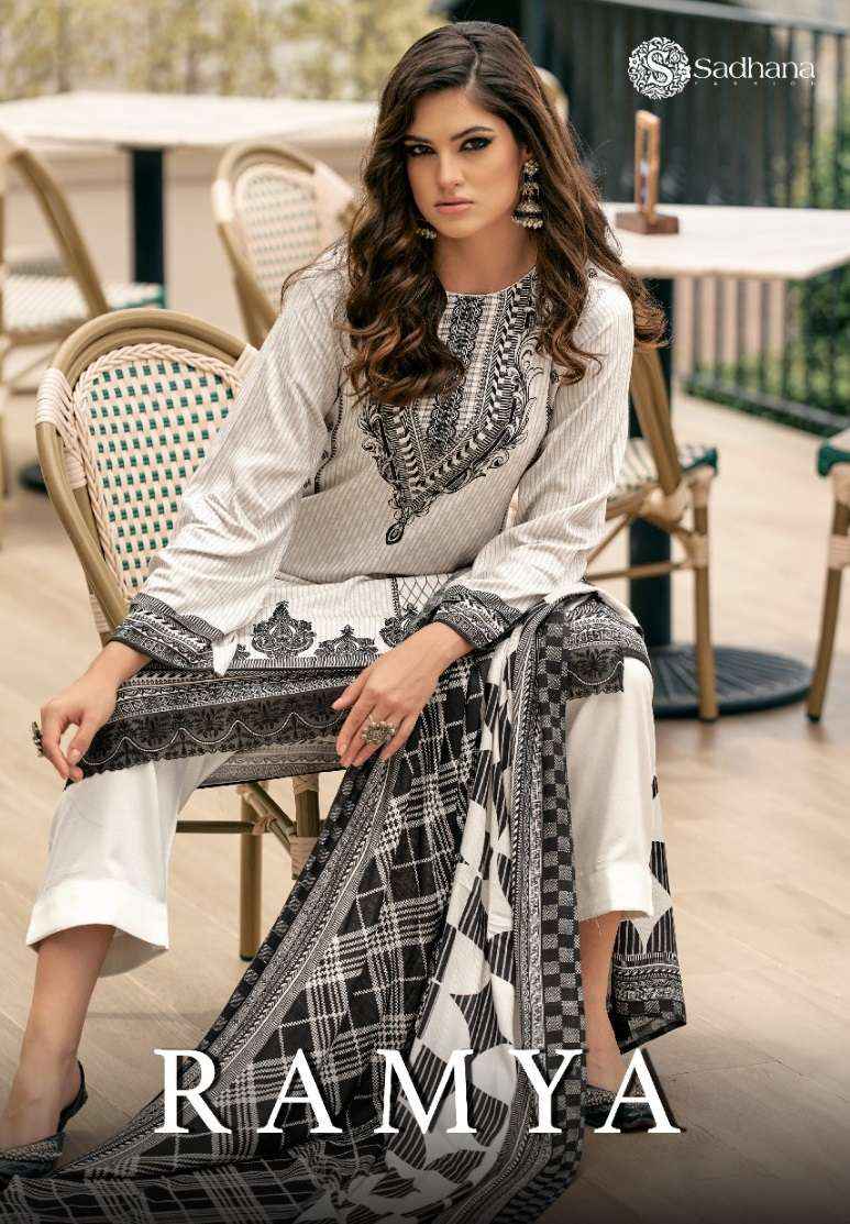 Sadhna Fashion Ramya Viscouse Pashmina Dress Material 8 pcs Catalogue