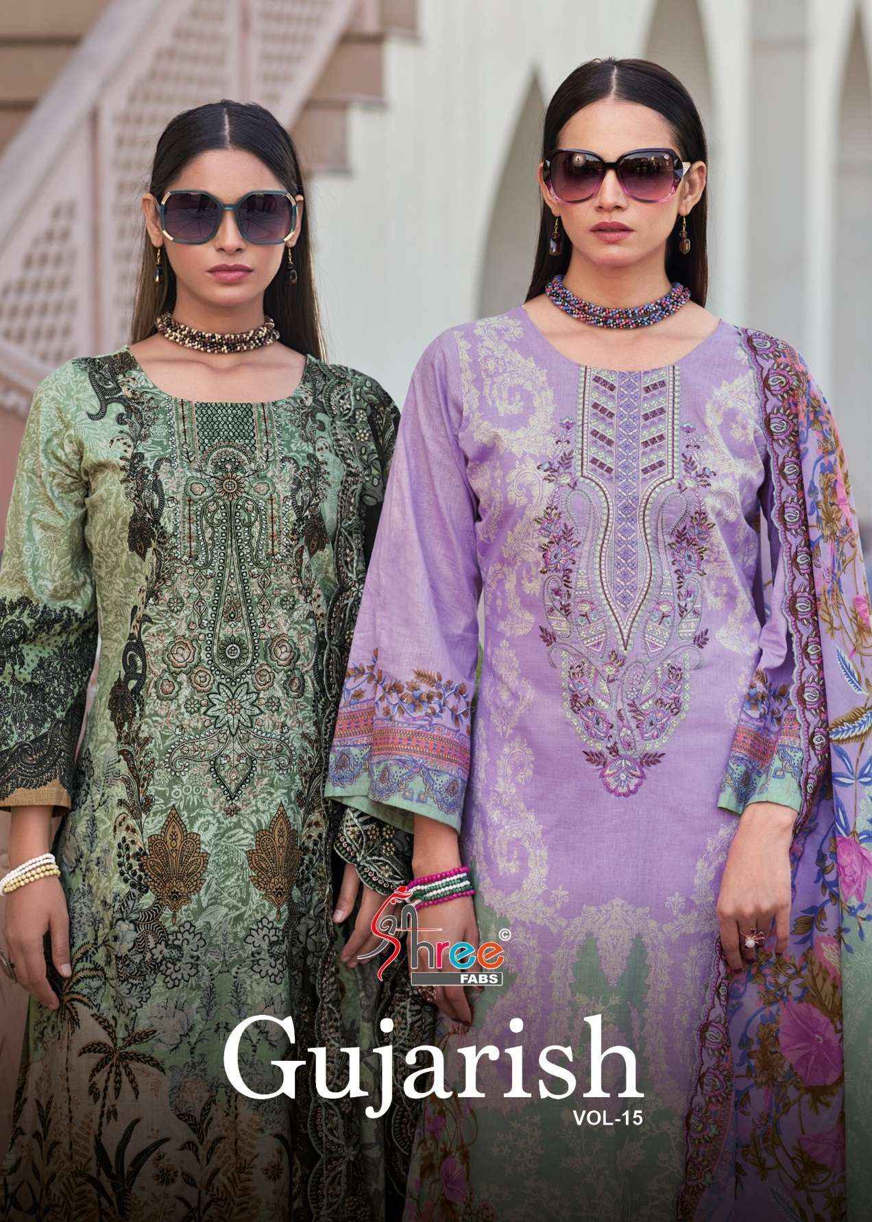 Shree Fabs Gujarish Vol 15 Cotton Dress Material 6 pcs Catalogue