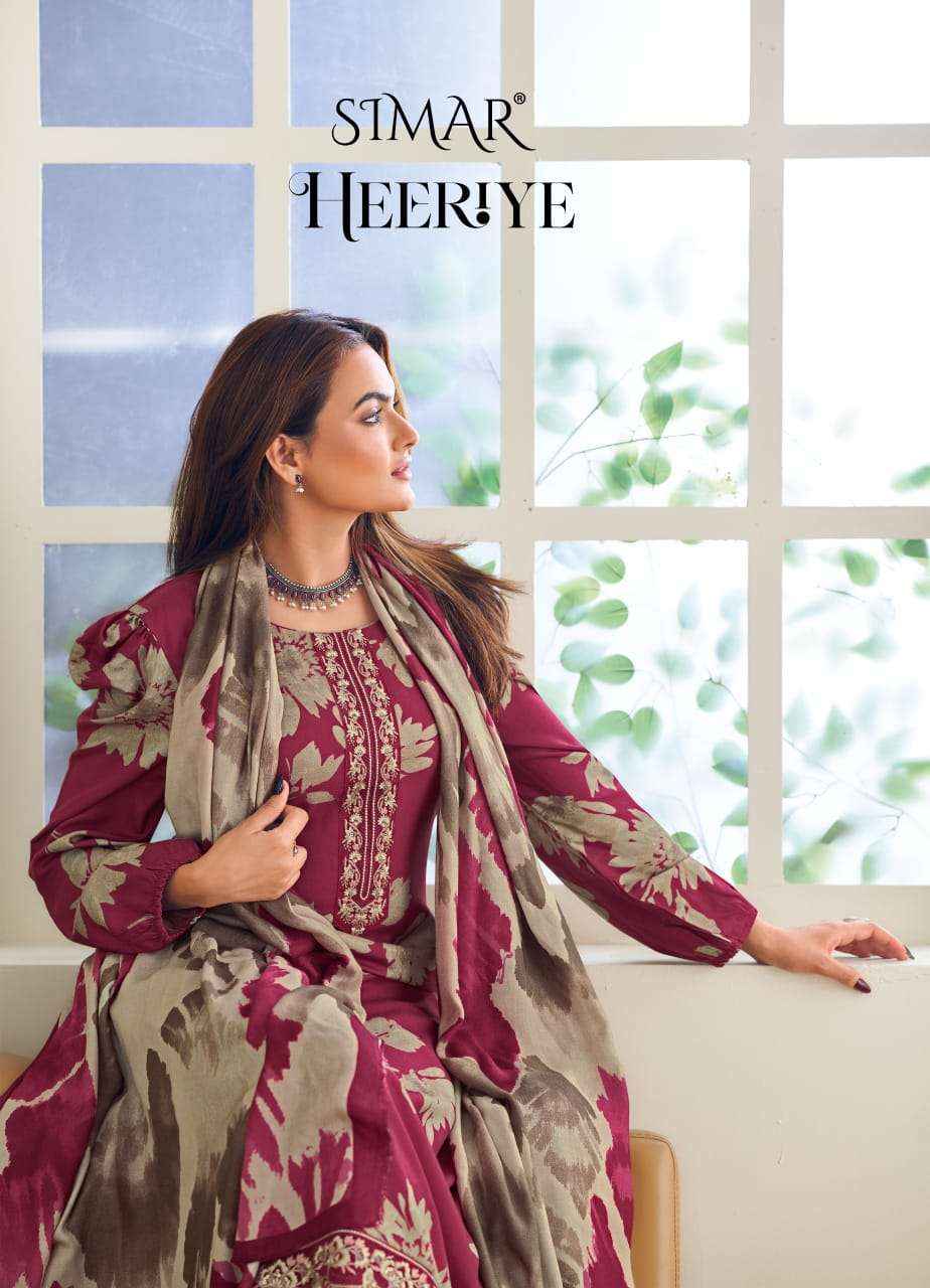 Simaar Heeriya Pashmina Dress Material 4 pcs Catalogue