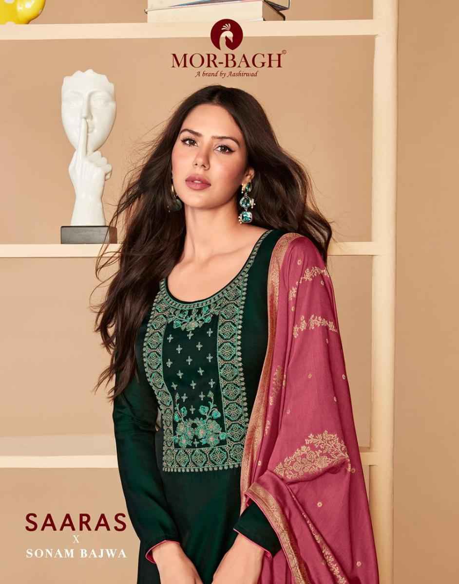 Aashirwad Mor Bagh Saaras Silk Dress Material 6 pcs Catalogue