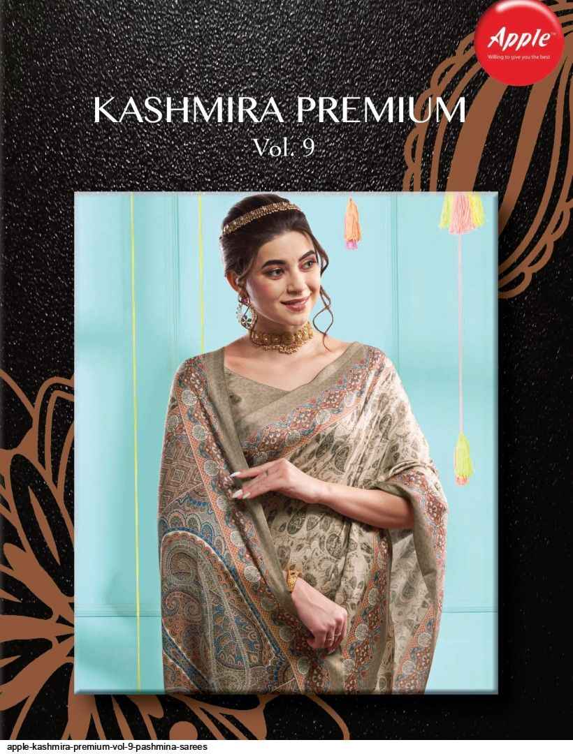 Apple Kashmira Premium Vol 9 Pashmina Silk Saree 8 pcs Catalogue