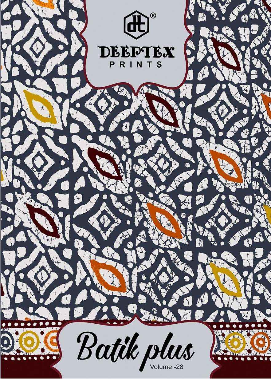 Deeptex Batik Plus Vol 28 Cotton Dress Material 10 pcs Catalogue