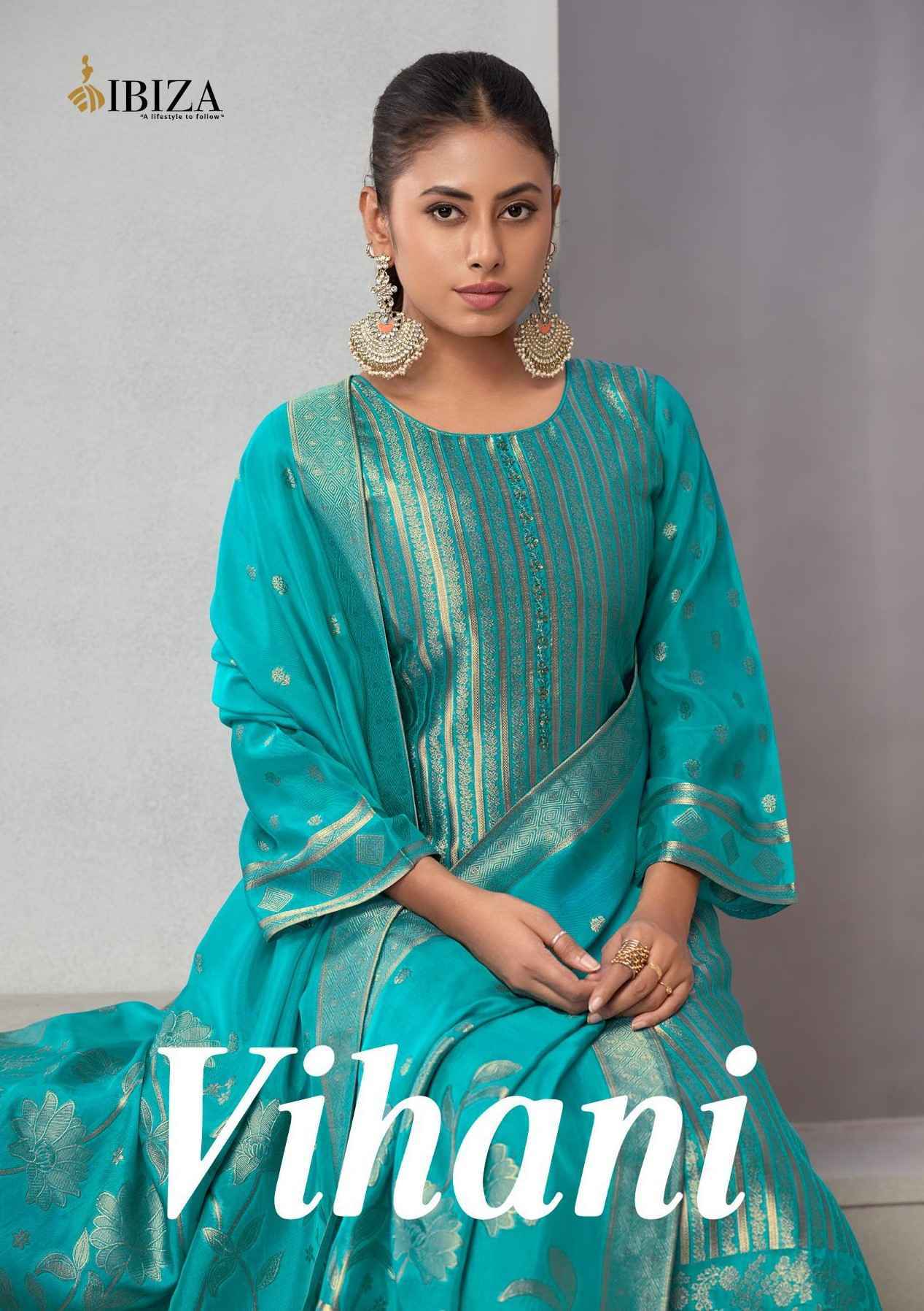 Ibiza Vihani Banglory Silk Dress Material 4 pcs Catalogue