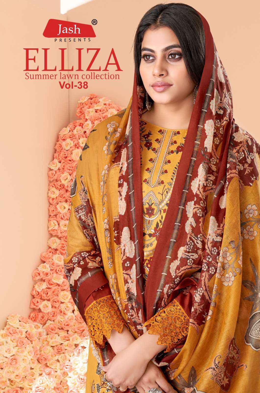 Jash Elliza Vol 38 Cotton Dress Material 10 pcs Catalogue