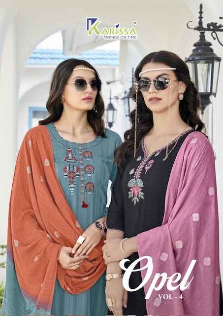 Karissa Opel Vol 4 Viscouse Rayon Kurti Combo 6 pcs Catalogue