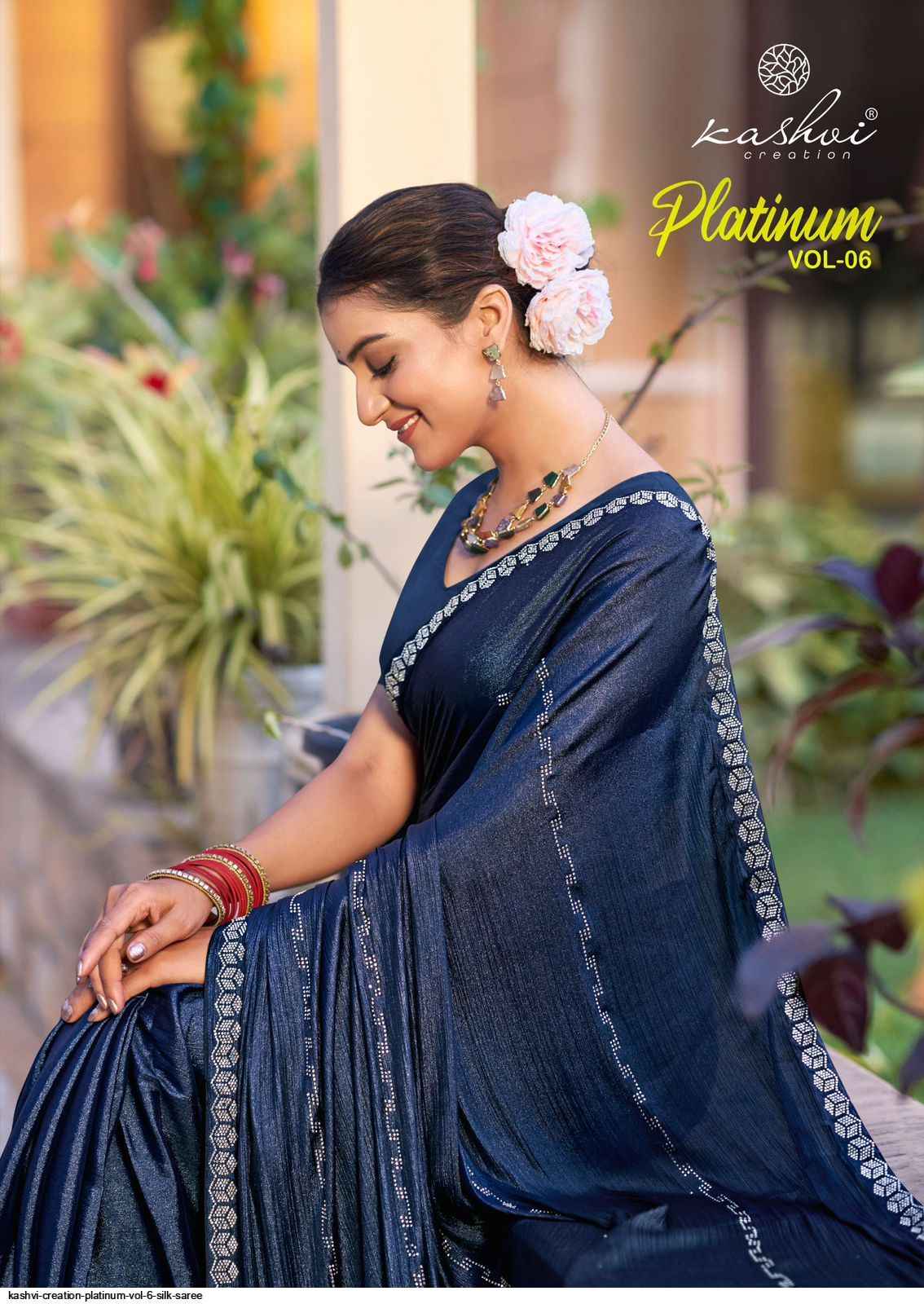 Kashvi Platinum Vol 6 Silk Saree 8 pcs Catalogue