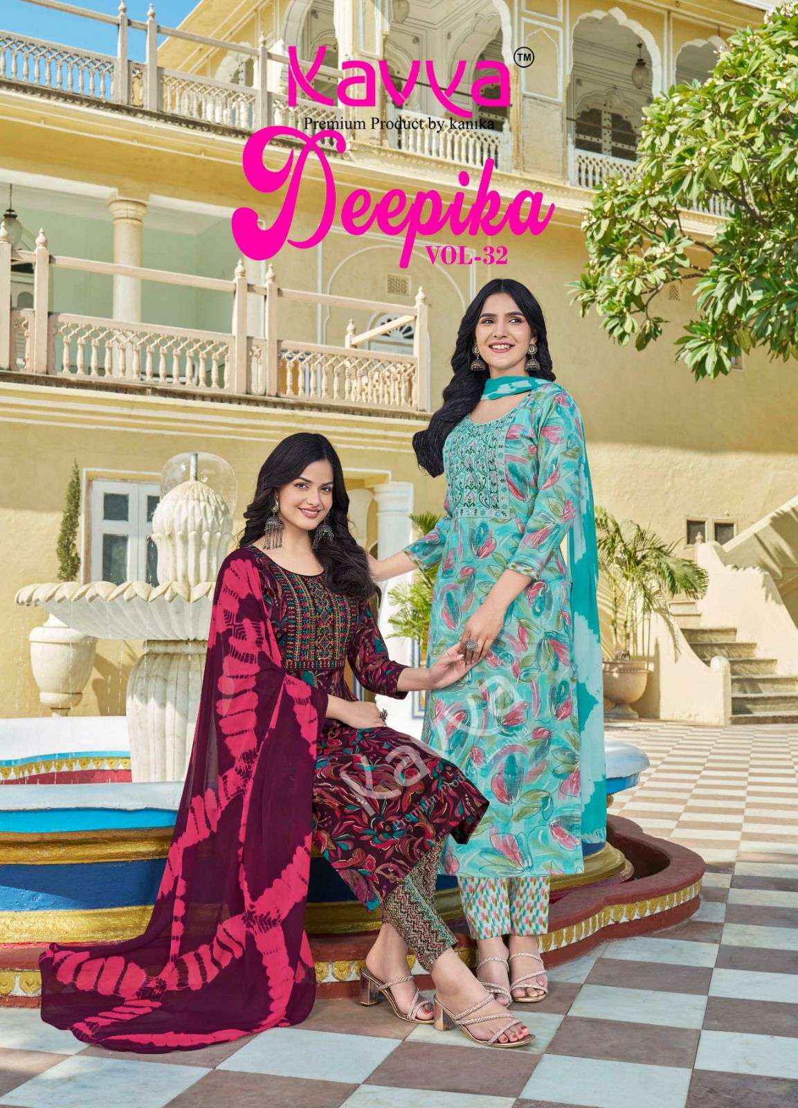 Kavya Deepika Vol 32 Capsule Kurti Combo 10 pcs Catalogue